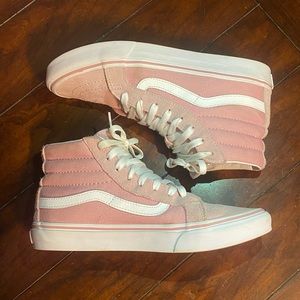 Pink Sk8-Hi Vans 🌸💕